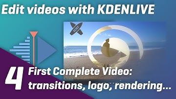 Editing your first simple video on Kdenlive - KdenLive Tutorial part 4