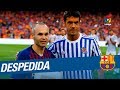El Camp Nou despide a Andrés Iniesta