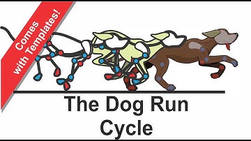 OpenToonz 2D animation - Dog Run Cycle Course (How to animate a dogs