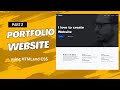 portfolio website using html and css | Portfolio website | website using html and css