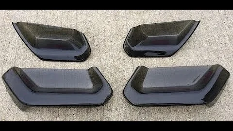 C7 Corvette Molded Acrylic Tail light Blackouts Lens Package