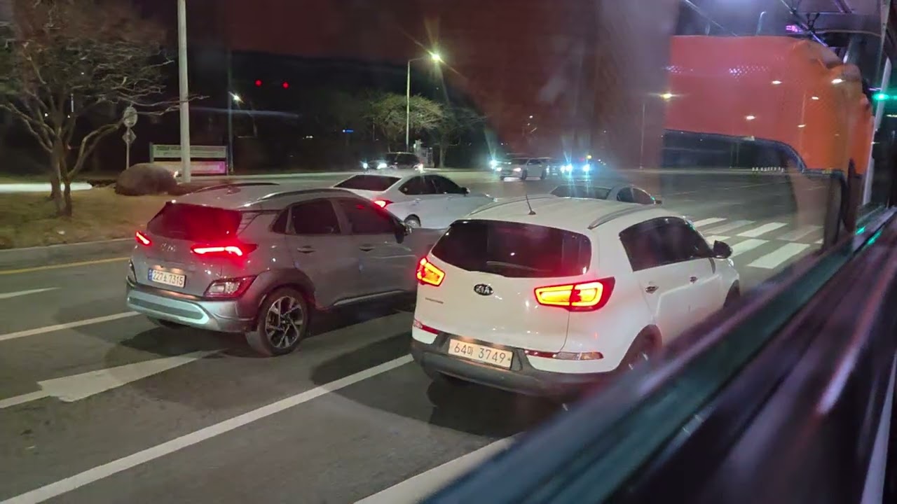 주례역~호반써밋명지국제.금강펜테리움2차까지 주행영상( 금진여객 도시고속형 급행3002번버스 ) 