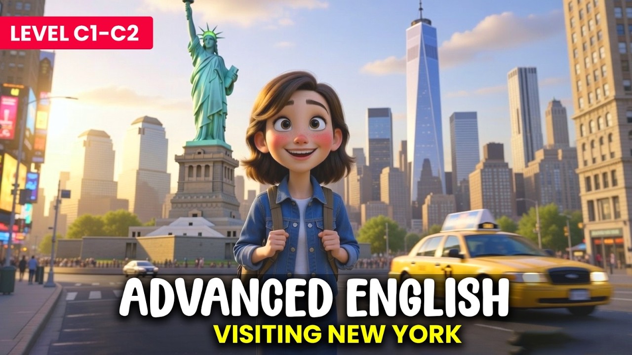 Real Life English Conversation | Visiting New York City | Advance English | Shadowing