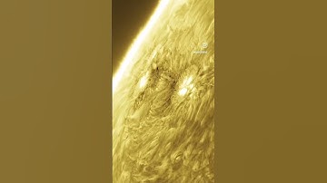 I captured this incredible video of our sun with my telescope (earth added for scale)