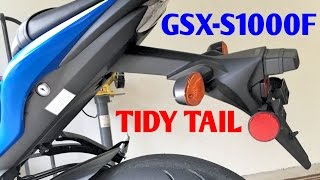 GSX-S1000F Fender Eliminator Install, How to install GSX-S1000F Tidy Tail
