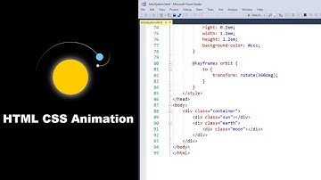 Solar System Animation | HTML CSS