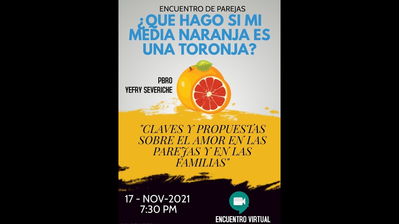 ¿Qué hago si mi media naranja es una toronja? - YouTube