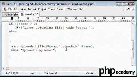 File Upload in PHP Tutorial - Part 2 [English]