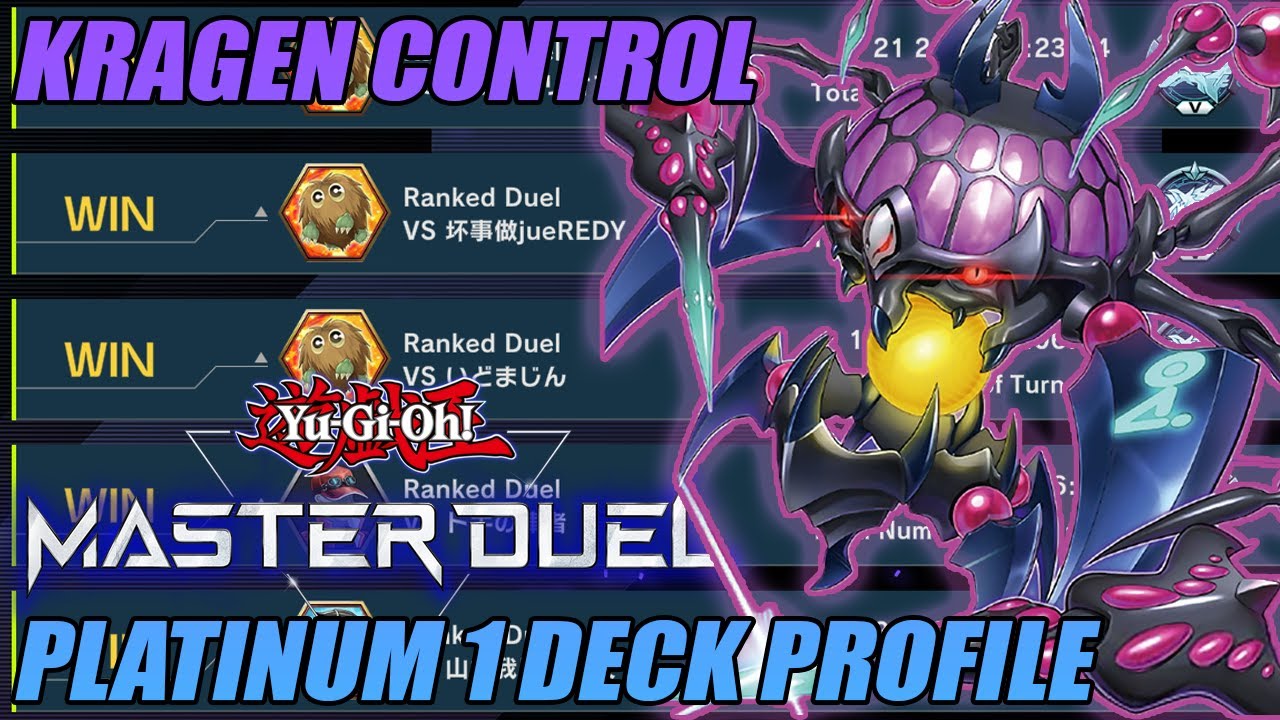 FLOODGATES WITHOUT THE ELDLICH - KRAGEN CONTROL YU-GI-OH! MASTER DUEL DECK  PROFILE