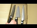 濃州孫六作 鋼 包丁3種類 三徳包丁 出刃包丁 三徳包丁 リンベル Noshumagorokusaku 3 types of kitchen knives Santoku knife Deba kni