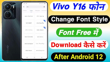 Vivo Y16 Change Font Style।। How To Free Download Font In Vivo Y16 ।।Vivo Y16 Font Style Change Kare