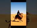 UAE Girl Riding a Lion 🦁 | “Habib Come to Dubai” 🌟#shorts