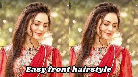 front hairstyle|ladies hair style for wedding|bridal hairstyle|party hairstyle|easy hairstyle