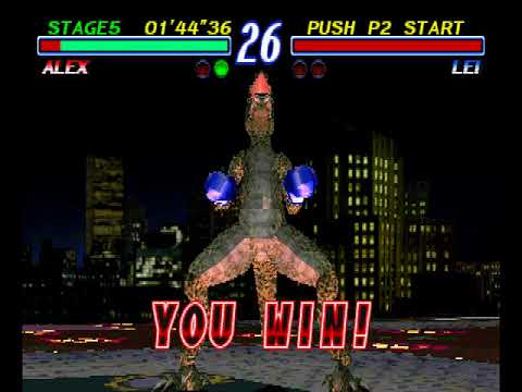 Tekken 2 ( PS1 ) - Alex - Arcade Mode - Original Music ( May 30, 2018 )