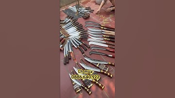 Những mẫu dao hàng đặt chuẩn thép nhíp giá tại lò rèn