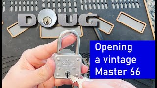 Opening a Master Lock 66, and a parade of antique locks [145]