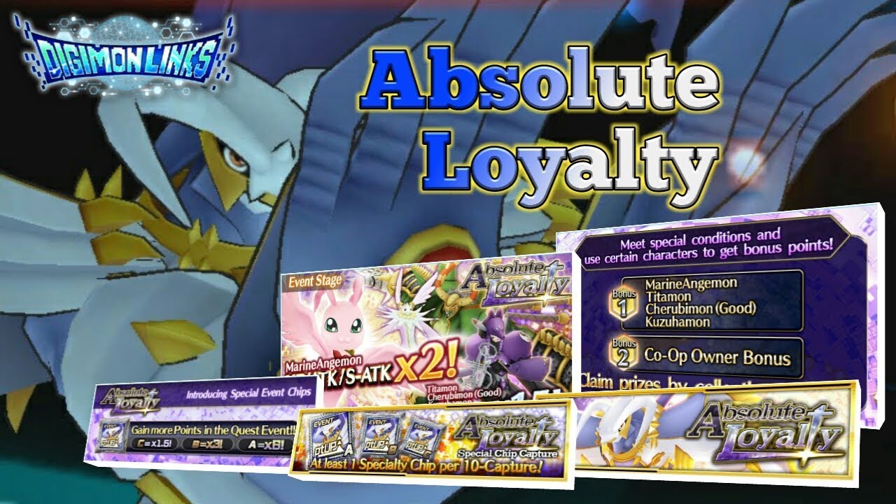 Digimon Links: Capture Chip For Absolute Loyalty Event to Get Dynasmon Fragments