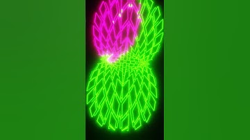 VJ #LOOP NEON #Abstract Background Video 4k Green Calm #ASMR Metallic Sphere Wave Screensaver for TV