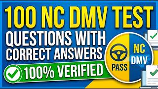 100 Question NC DMV Test Studydocx Questions With Correct Answers 100% Verified