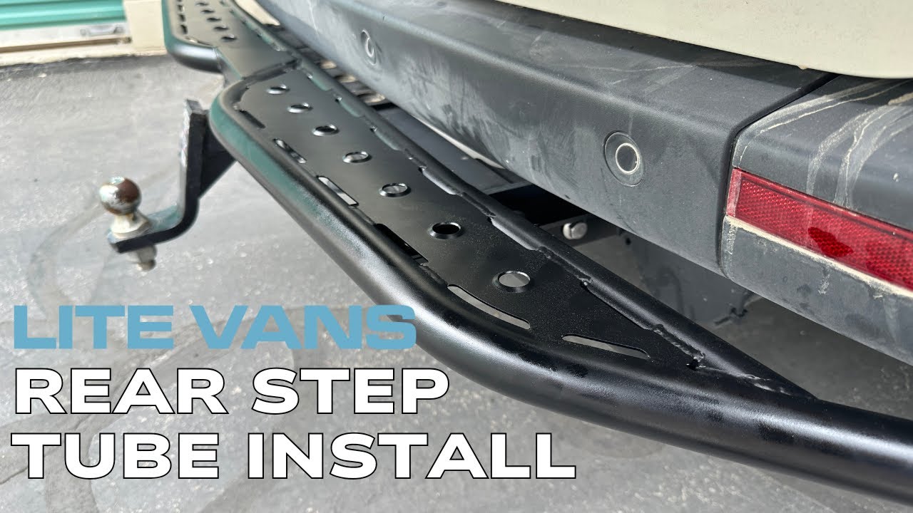 Lite Vans Rear Step Tube for Sprinter Vans Install Video - YouTube