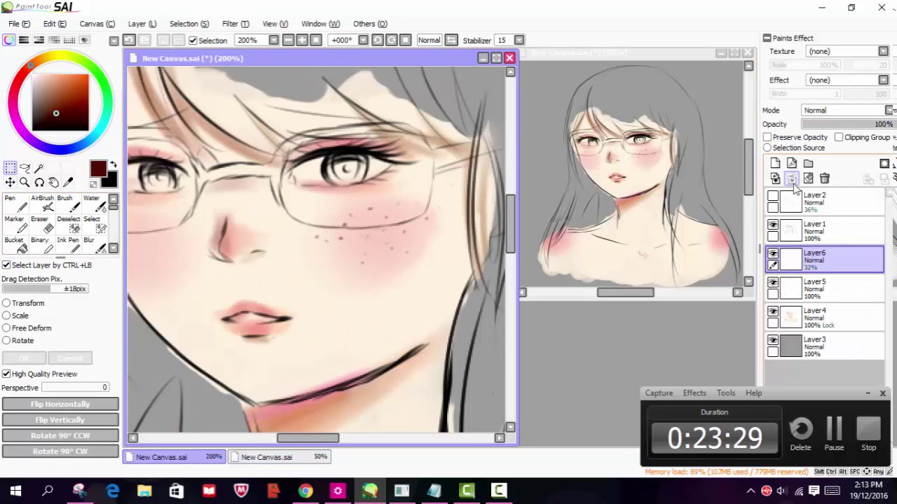 [Speed draw + Speedpaint] New art style - YouTube