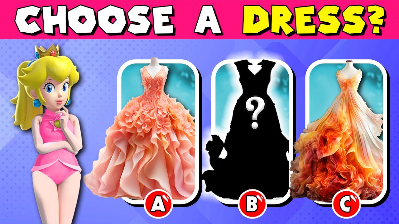 Guess the Dress of the Cartoon Character's 🔥