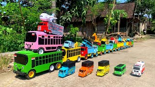 WADIDAW !! Mobil Truk Tronton Panjang Bongkar Mainan Mobil Mobilan Truk Molen, Truk Mixer, Excavator