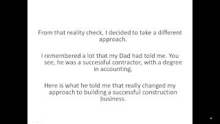 7 Ways Contractors Hurt Their Construction Businesses!