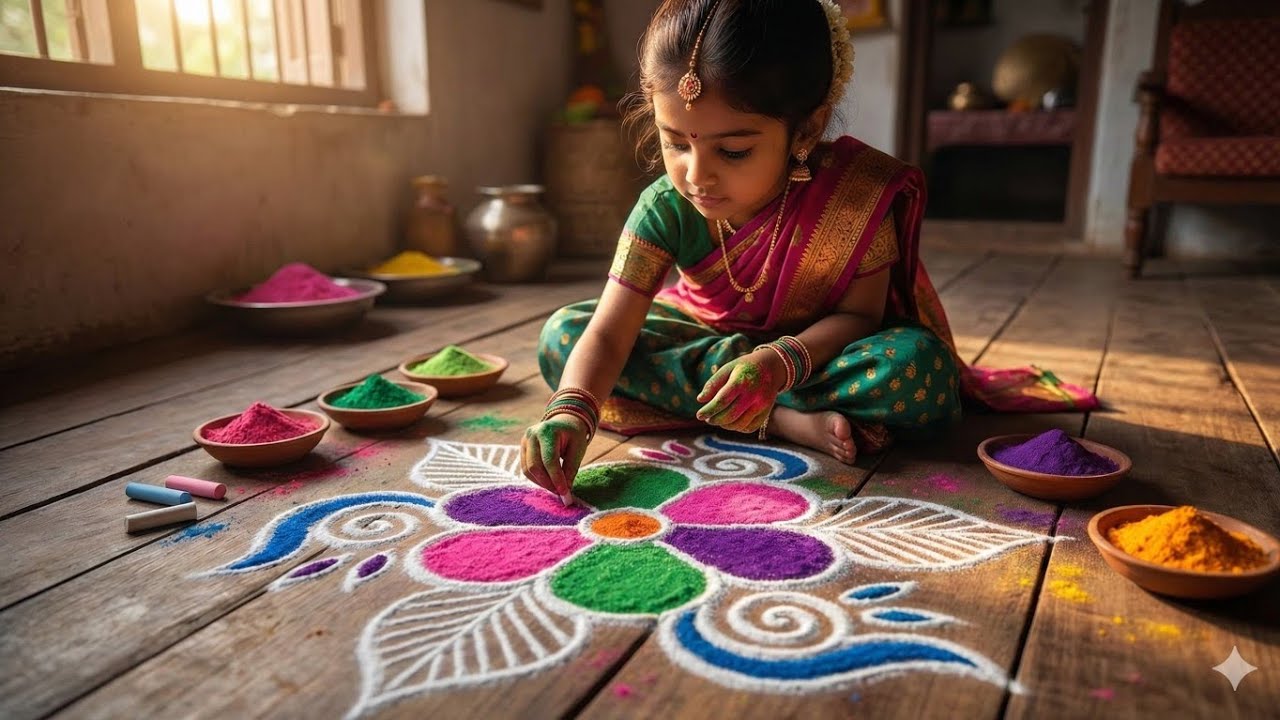 The Most Satisfying Rangoli Art You’ll Watch Today! 😍