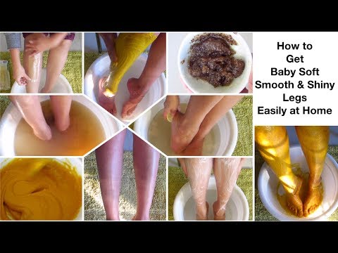 How to get Baby Soft Smooth & Shiny Legs easily at Home || Mamtha Nair