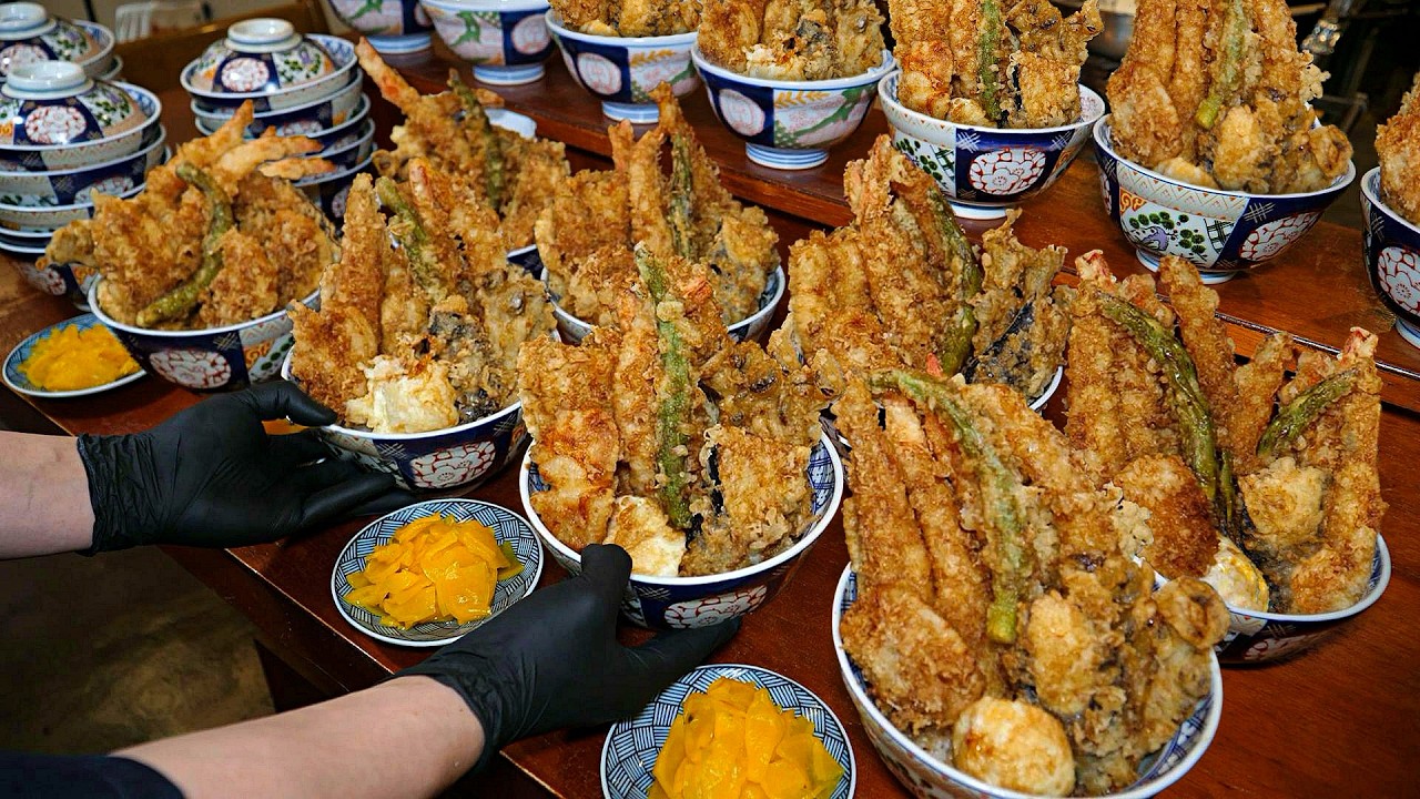 튀김 끝판왕! 하루 100그릇 완판 일본보다 더 맛있다는? 역대급 퀄리티 전통 튀김 덮밥 텐동 / Fried rice bowl master / korean street food