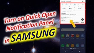 Turn on Quick Open Notification Panel in SAMSUNG screenshot 4