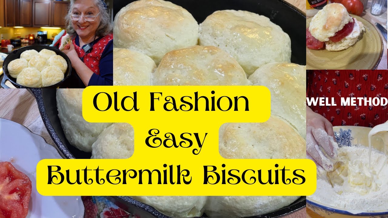 Easy Buttermilk Biscuits Well method