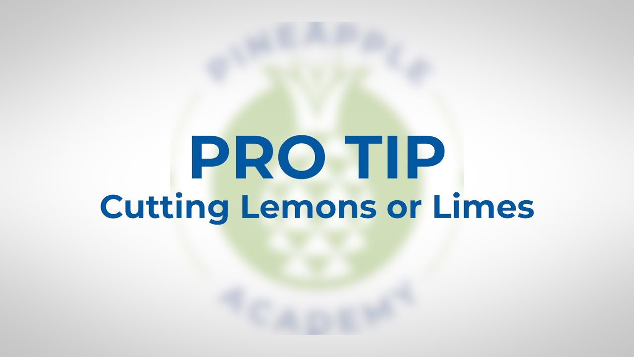 Bartending Tips & Tricks How to Cut Lemons & Limes YouTube