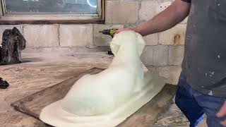 First Test Pour Of New 25 Inch Concrete Resting Lab Head Up Mold