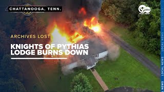Knight of Pythias Chattanooga, clubhouse destroyed by fire