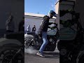 Burning some rubber 🔥 #harley #harleyhooligan #stuntrider #burnout