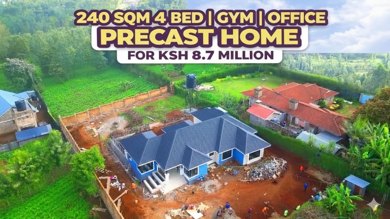 Внутри этого сборного дома площадью 240 кв.м с 4 спальнями, тренажерным залом и кабинетом #сборно...