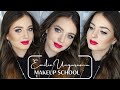 SIMPLE EYE MAKEUP LOOK AND BOLD LIPS