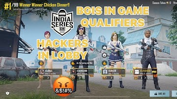 BGIS-HACKER IN GAME QUALIFIERS I KILL 😡HACKERS 1VS3 CLUTCH |SOLO SURVIVAL 14 FINISHES