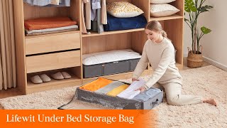 UnderBed Organizer, Storage bag, Container for Clothes, Extra Bedding Organization