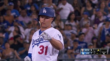 NYM@LAD: Pederson lines RBI double to right field