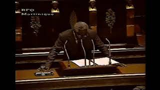 Aimé Césaire speaking in parliament