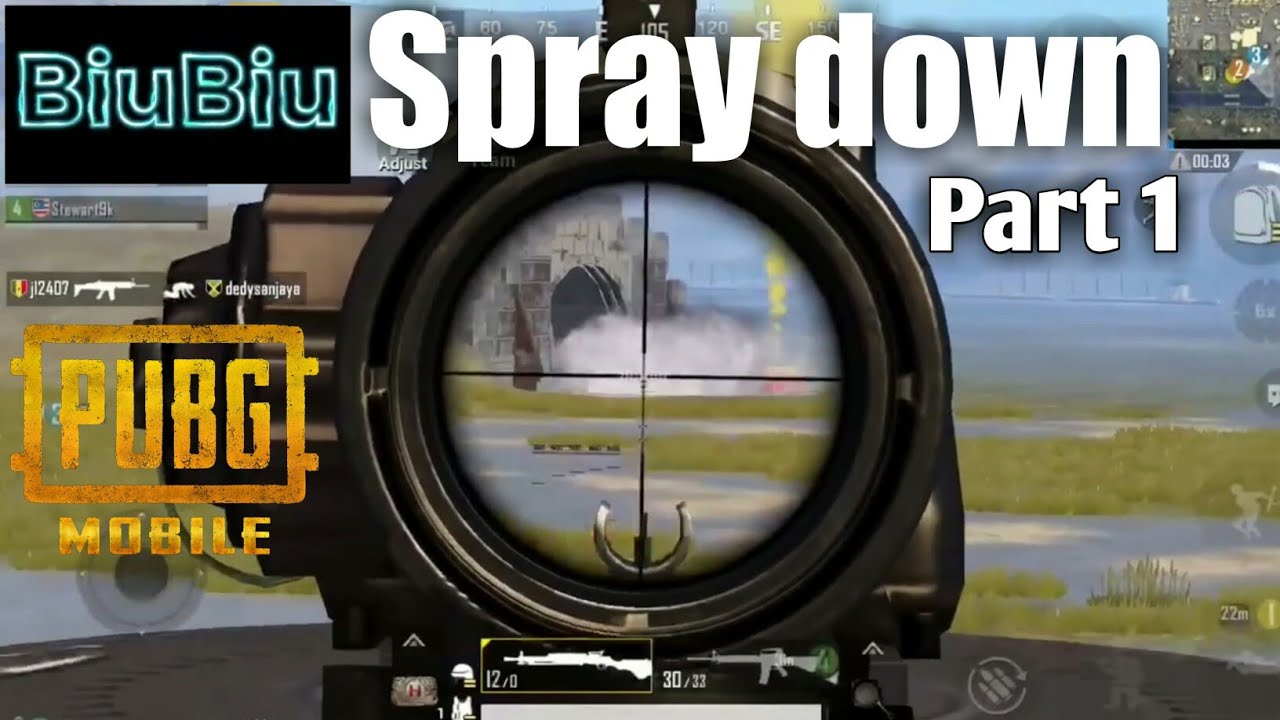 BIU BIU SPRAY DOWN - RECOIL CONTROL PUBG MOBILE | GENEXSUS BIUBIU PUBG MOBILE