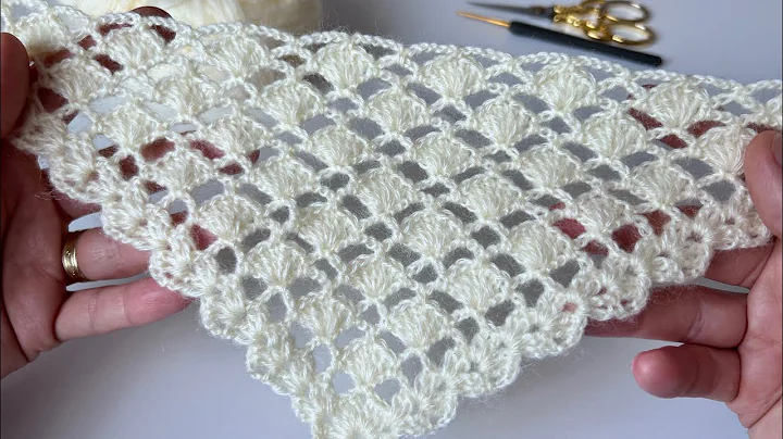 VERY BEAUTİFUL 💯 Easy Crochet Triangle Shawl Pattern / Knitting Shawl Patterns #crochetshawl