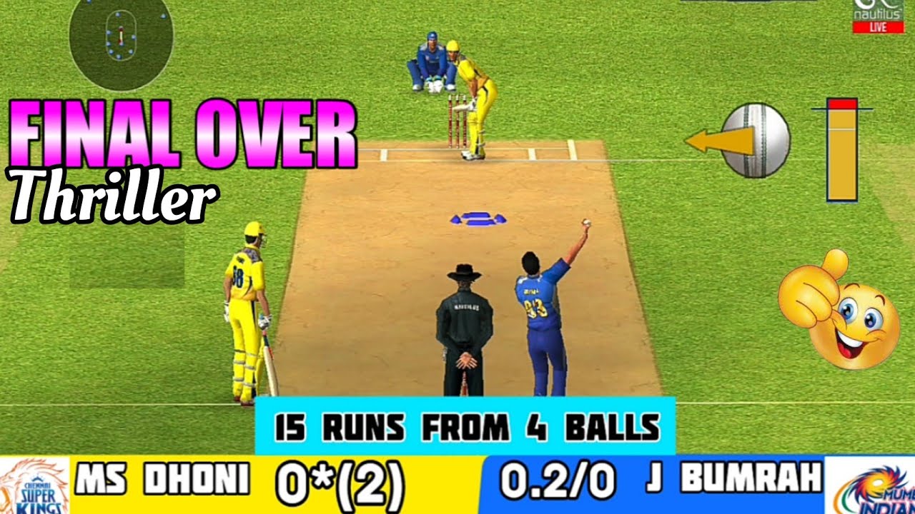 Final Over Thriller - CSK vs MI | Real Cricket ™ 20 | TATA IPL 2022 ...