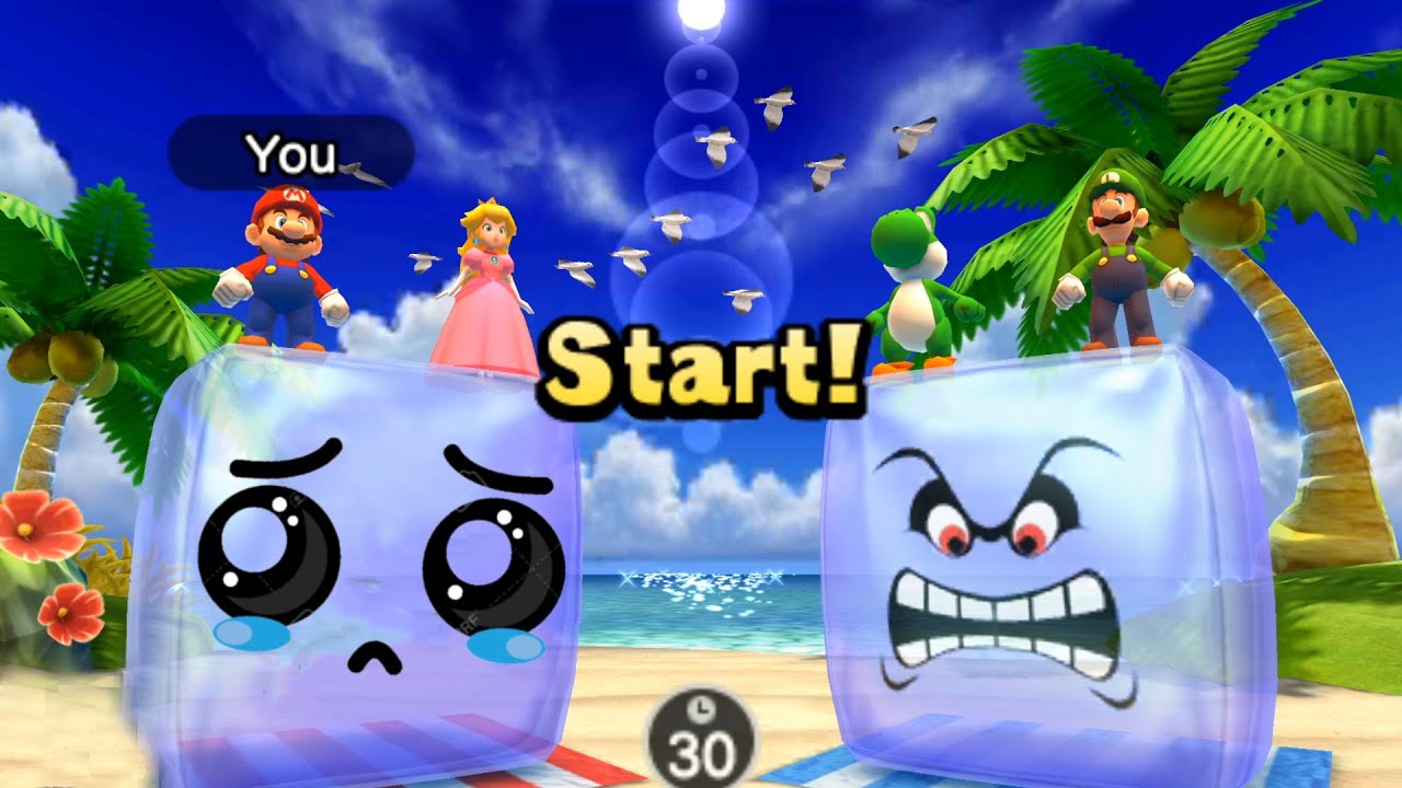Mario Party: The Top 100 - All 2-vs-2 Minigames - Mario vs Peach vs Luigi vs Yoshi ( Hard COM)