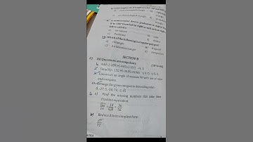 ICSE Class 6th# Maths#Second term sample paper