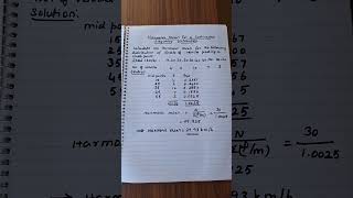 Harmonic mean for a continuous frequency distribution