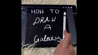 How to draw a galaxy on procreate